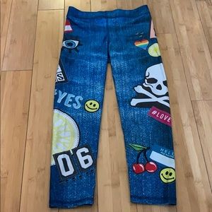 Soulcycle x Terez Jean colorful leggings